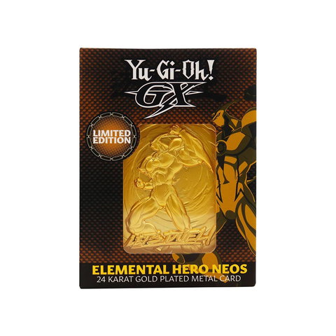 Yu-Gi-Oh! - Elemental Hero Neos 24K Gold Metal Card