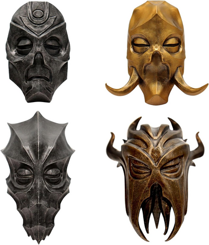 The Elder Scrolls V: Skyrim Set of 4 Dragon Priest Masks
