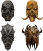 The Elder Scrolls V: Skyrim Set of 4 Dragon Priest Masks
