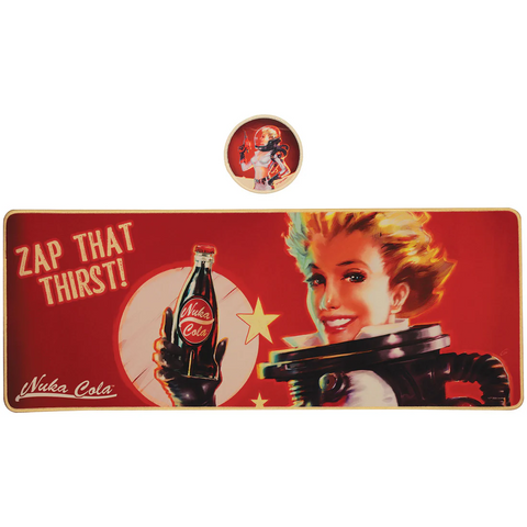 Fallout - Nuka-Cola XL Desk Pad And Coaster Set