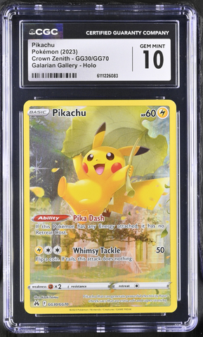 Pokemon - Pikachu GG30/GG70 - CGC 10