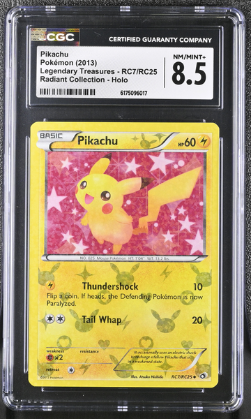 Pokemon - Pikachu Radiant Holo RC7/RC25 - CGC 8.5