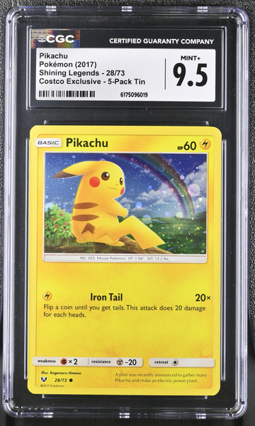 Pokemon - Pikachu Holo 28/73 Shining Legends - CGC 9.5