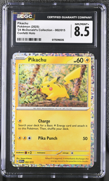 Pokemon - Pikachu Holo McDonalds 2024 - CGC 8.5