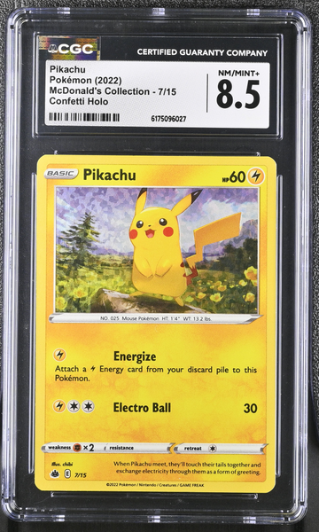 Pokemon - Pikachu Holo McDonalds 2022 - CGC 8.5