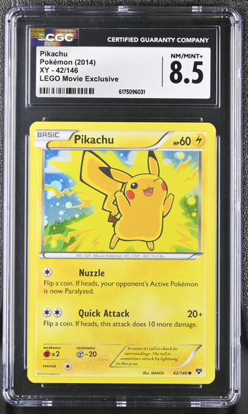 Pokemon - Pikachu Holo 42/146 - XY Lego Promo - CGC 8.5