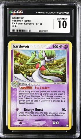 Pokemon - Gardevoir Holo 9/108 - EX Power Keepers - CGC 10