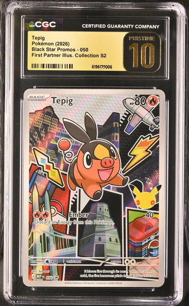 Pokemon - Tepig 050 - First Partner Series 2 - CGC Pristine 10
