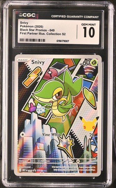Pokemon - Snivy 049 - First Partner Series 2 - CGC 10