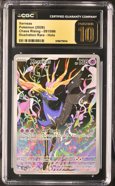 Pokemon - Xerneas 091/086 - Chaos Rising - CGC 10 Pristine