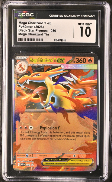 Pokemon - Mega Charizard Y EX 030 - Black Star Promo - CGC 10
