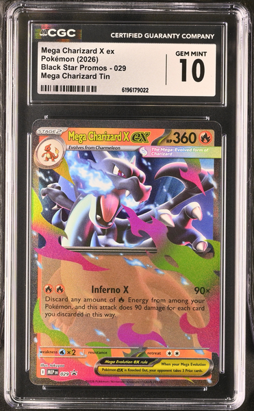 Pokemon - Charizard 029 - Black Star Promo - CGC 10