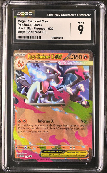 Pokemon - Charizard 029 - Black Star Promo - CGC 9