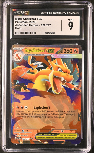 Pokemon - Charizard 022/217 - Ascended Heroes - CGC 9