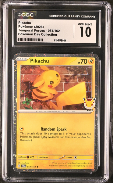 Pokemon - Pikachu Pokemon Day Collection - CGC 10