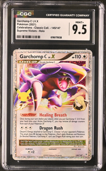 Pokemon - Garchomp 145/147 - Celebrations - CGC 9.5
