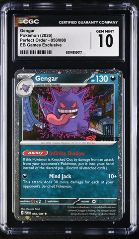 Pokemon - Gengar 050/088 - EB Games Exclusive - CGC 10