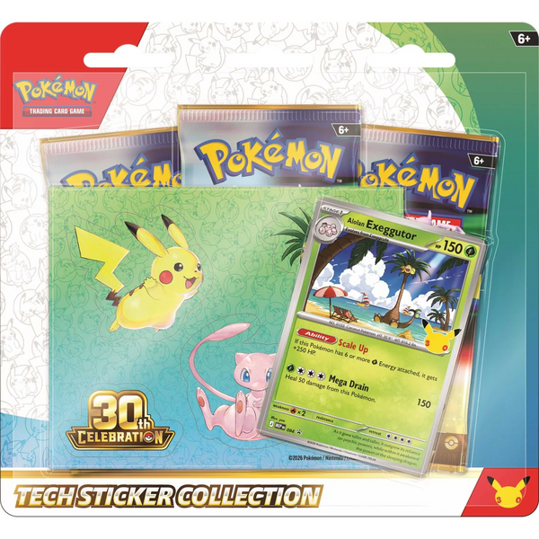 Pokémon - 30th Celebration - Tech Sticker Collection