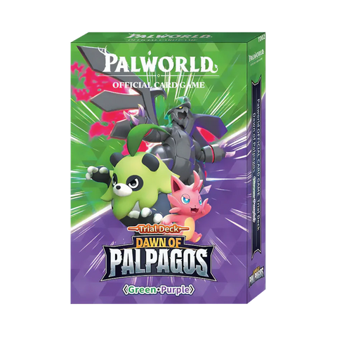 Palworld - Dawn Of Palpagos 1st Edition - Green-Purple Trial Deck