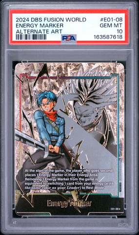 Dragon Ball Super - Trunks Gold Energy Marker E01-08 - PSA 10