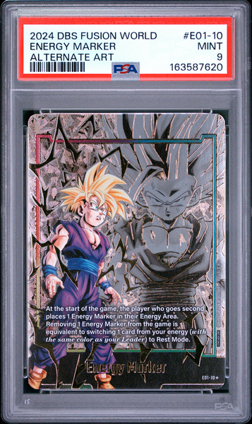 Dragon Ball Super - Gohan Gold Energy Marker E01-10 - PSA 9