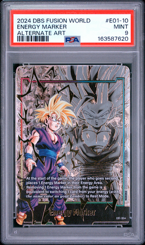 Dragon Ball Super - Gohan Gold Energy Marker E01-10 - PSA 9