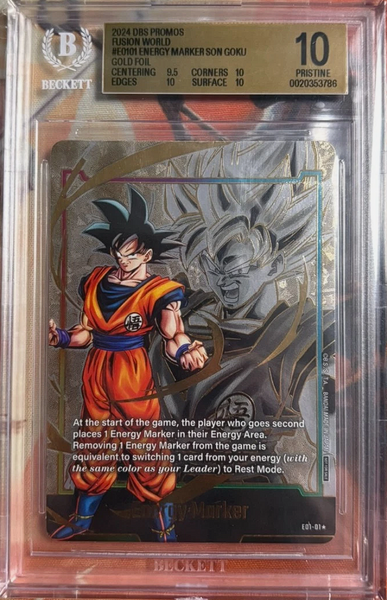 Dragon Ball Super - Goku Gold Energy Marker E01-01 - BGS 10