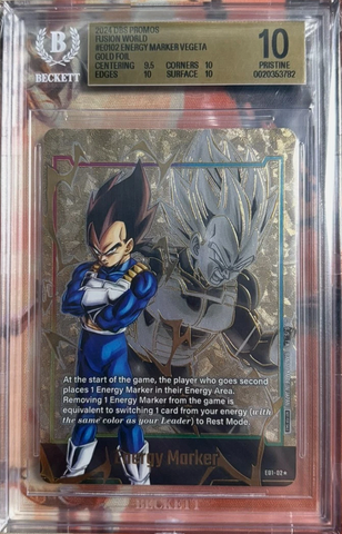 Dragon Ball Super - Vegeta Gold Energy Marker E01-02 - BGS 10