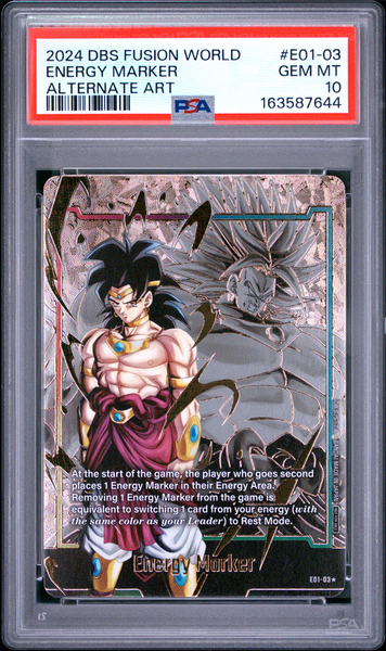 Dragon Ball Super - Broly Gold Energy Marker E01-03 - PSA 10