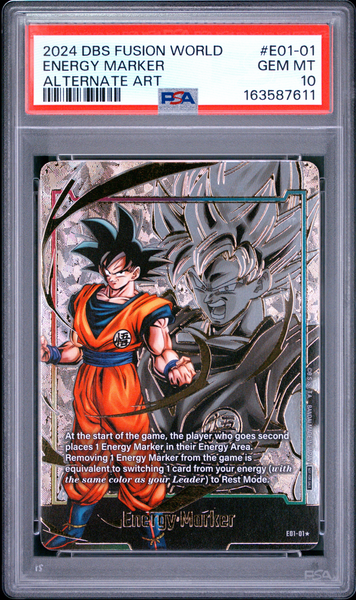 Dragon Ball Super - Goku Gold Energy Marker E01-01 - PSA 10
