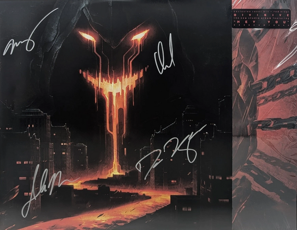 Disturbed - Divisive Red Translucent Vinyl + Signed Print