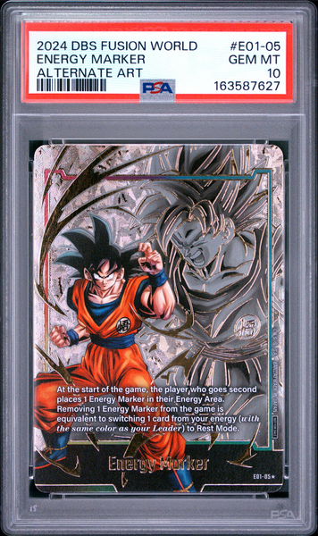 Dragon Ball Super - Goku Gold Energy Marker E01-05 - PSA 10