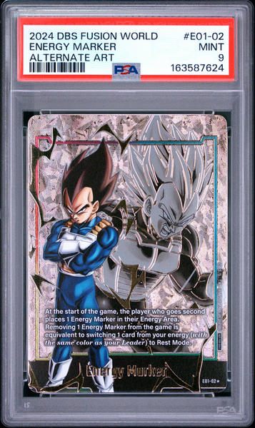 Dragon Ball Super - Vegeta Gold Energy Marker E01-02 - PSA 9