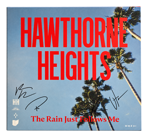 Hawthorne Heights - The Rain Just Follows Me Vinyl Signed