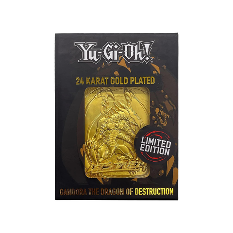 Yu-Gi-Oh! - Gandora Dragon Of Destruction 24K Gold Metal Card