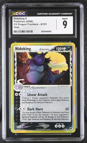 Pokemon - Nidoking EX Holo 6/101 - CGC 9